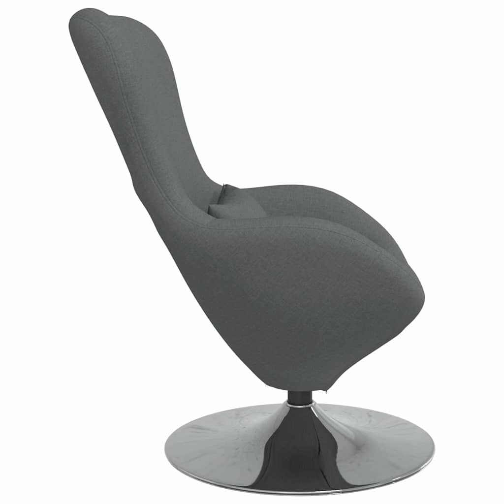 Eivormige stoel Donkergrijs 63 x 73 x 90 cm Stof