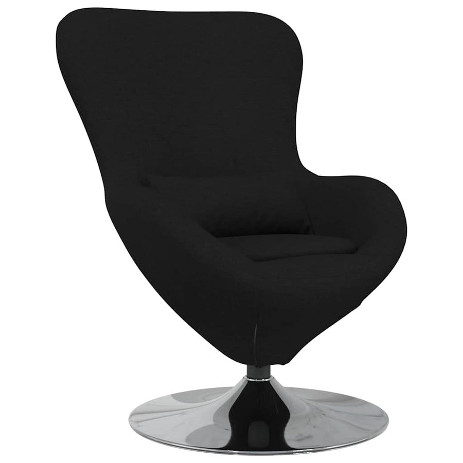 Eivormige stoel Zwart 63 x 73 x 90 cm Stof