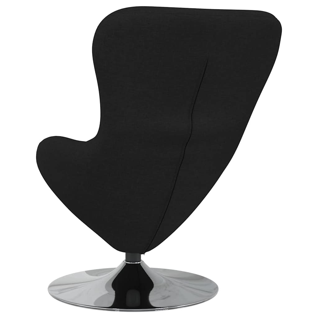 Eivormige stoel Zwart 63 x 73 x 90 cm Stof