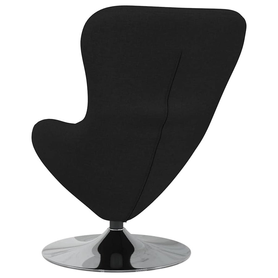 Eivormige stoel Zwart 63 x 73 x 90 cm Stof