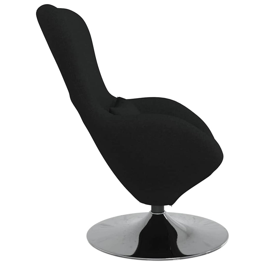 Eivormige stoel Zwart 63 x 73 x 90 cm Stof