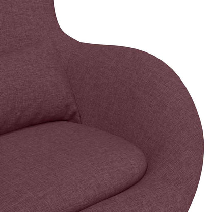 Eivormige stoel Paars 63 x 73 x 90 cm Stof