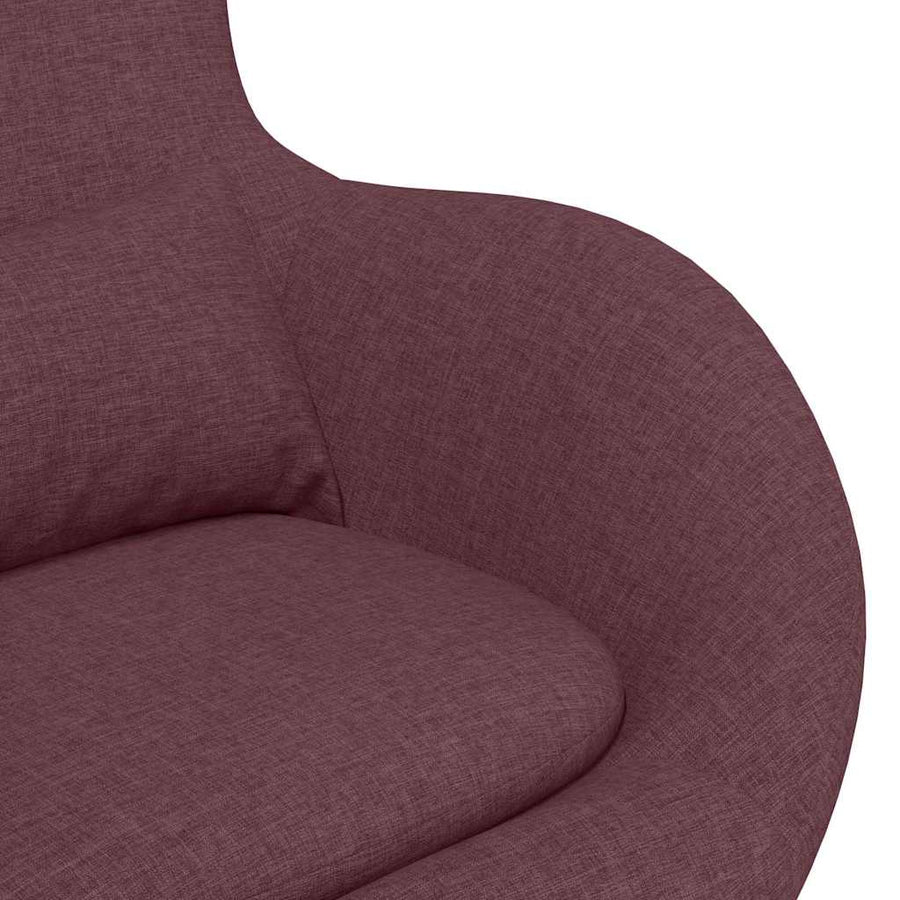Eivormige stoel Paars 63 x 73 x 90 cm Stof