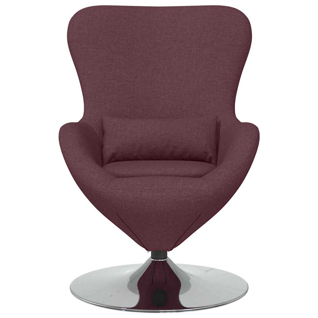 Eivormige stoel Paars 63 x 73 x 90 cm Stof