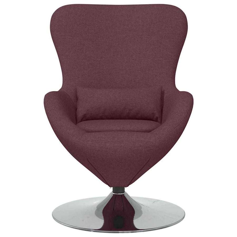 Eivormige stoel Paars 63 x 73 x 90 cm Stof