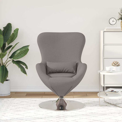 Eivormige stoel Taupe 63 x 73 x 90 cm Stof