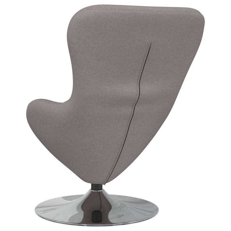 Eivormige stoel Taupe 63 x 73 x 90 cm Stof