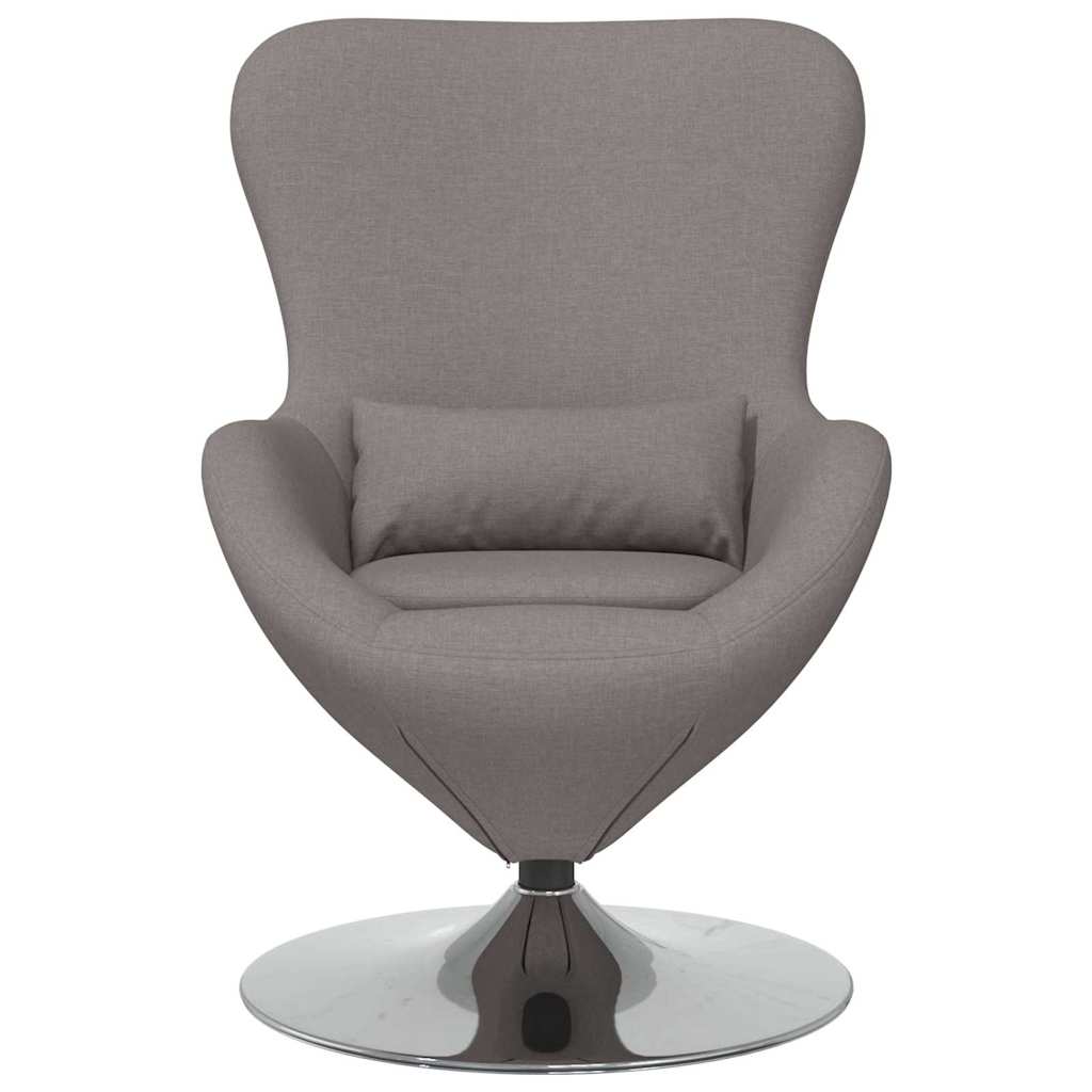 Eivormige stoel Taupe 63 x 73 x 90 cm Stof