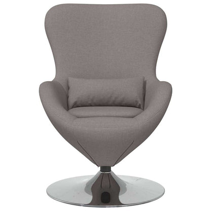 Eivormige stoel Taupe 63 x 73 x 90 cm Stof