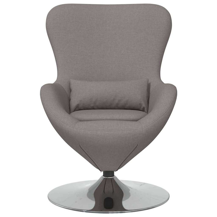 Eivormige stoel Taupe 63 x 73 x 90 cm Stof