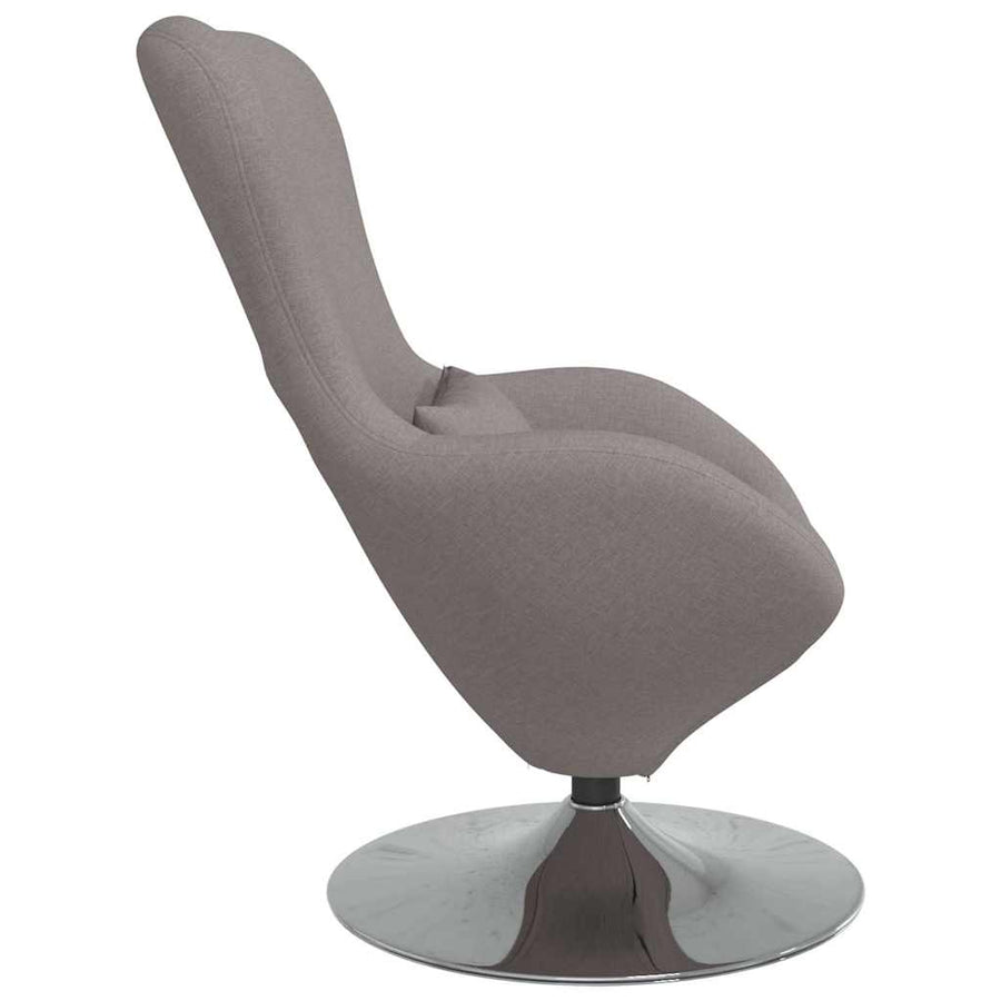 Eivormige stoel Taupe 63 x 73 x 90 cm Stof