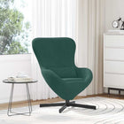 Egg Chair Dark Green 63 x 73 x 90 cm Velvet