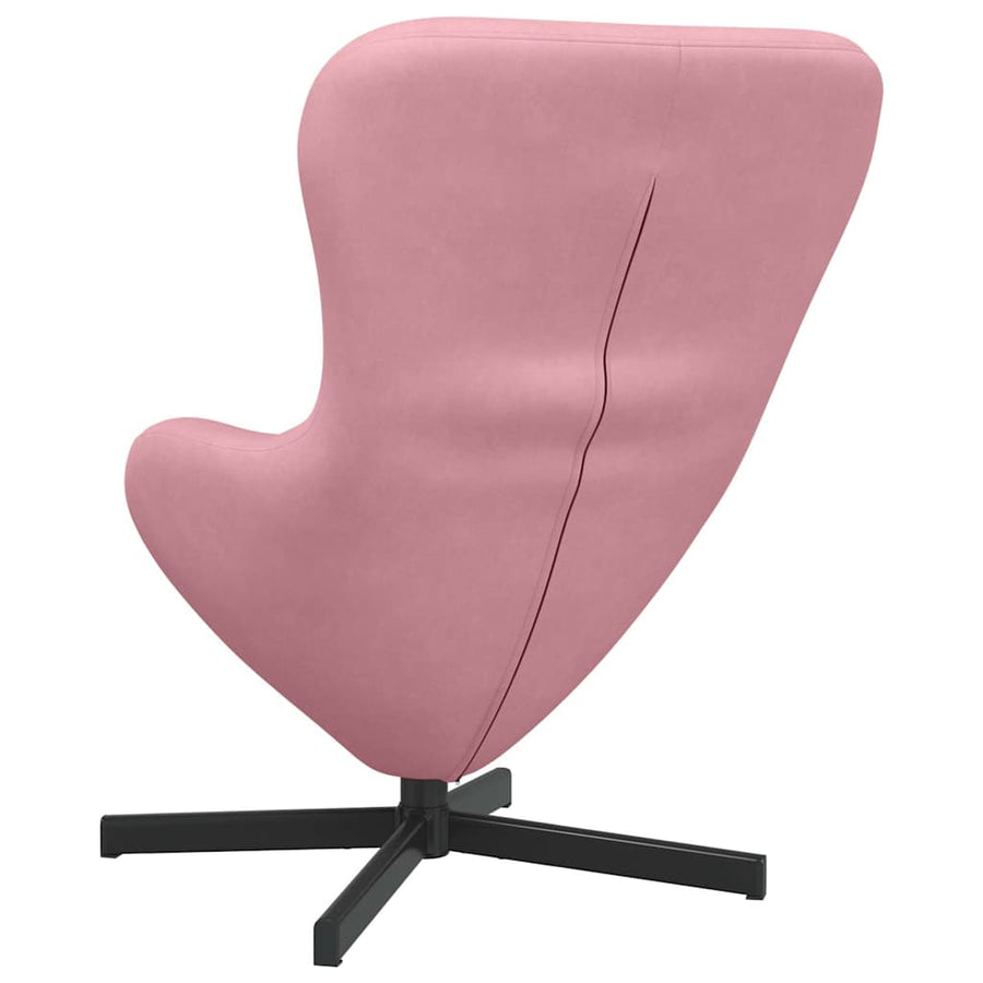 Eivormige stoel Roze 63 x 73 x 90 cm Fluweel