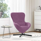 Fauteuil paars fluweel 63x73x90 cm