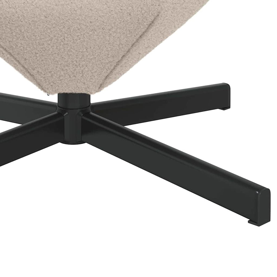 Eivormige stoel Lichtgrijs 63 x 73 x 90 cm Stof