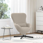 Egg chair Light gray 63 x 73 x 90 cm Fabric