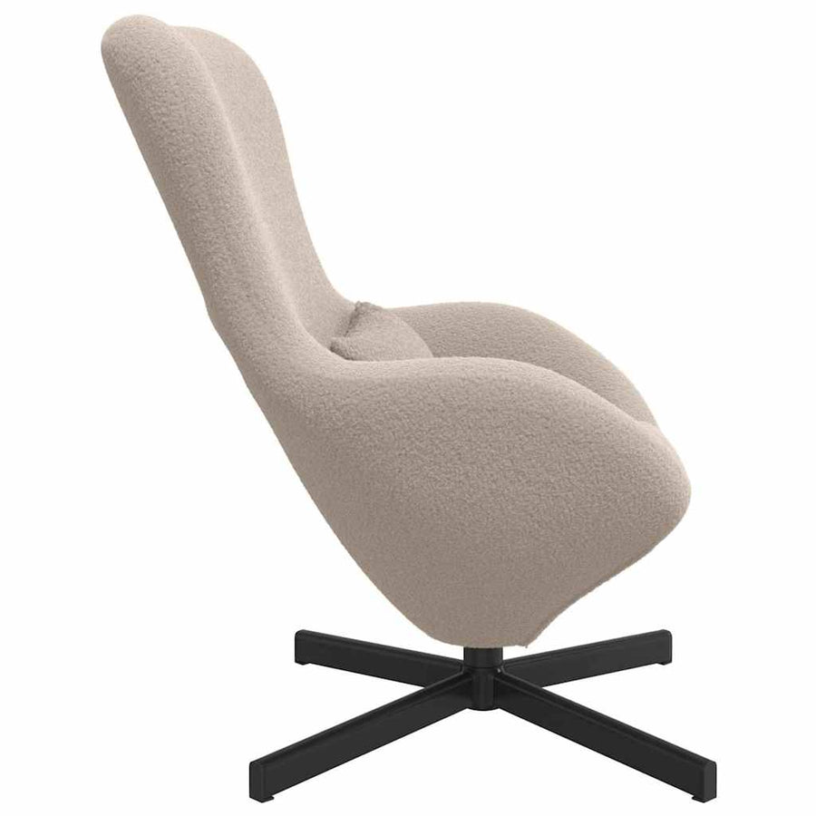 Eivormige stoel Lichtgrijs 63 x 73 x 90 cm Stof