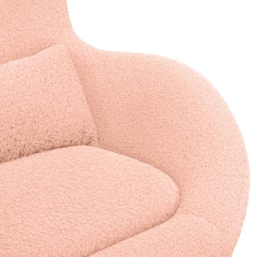 Eivormige stoel Roze 63 x 73 x 90 cm Stof