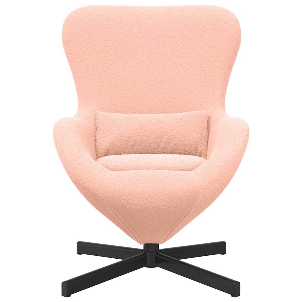 Eivormige stoel Roze 63 x 73 x 90 cm Stof