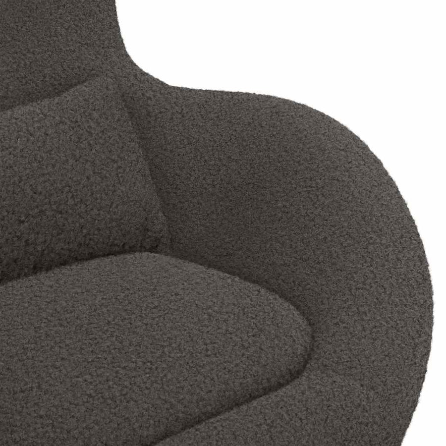 Eivormige stoel Donkergrijs 63 x 73 x 90 cm Stof