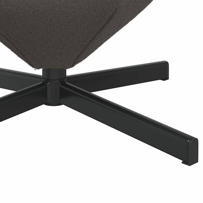 Eivormige stoel Donkergrijs 63 x 73 x 90 cm Stof