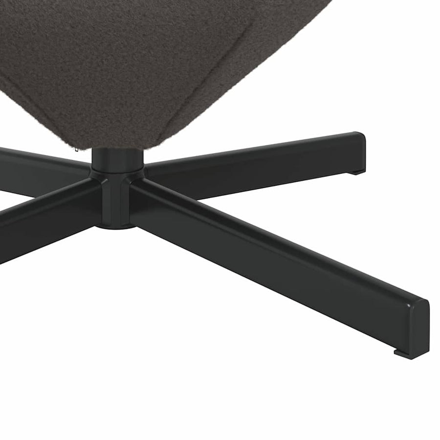 Eivormige stoel Donkergrijs 63 x 73 x 90 cm Stof