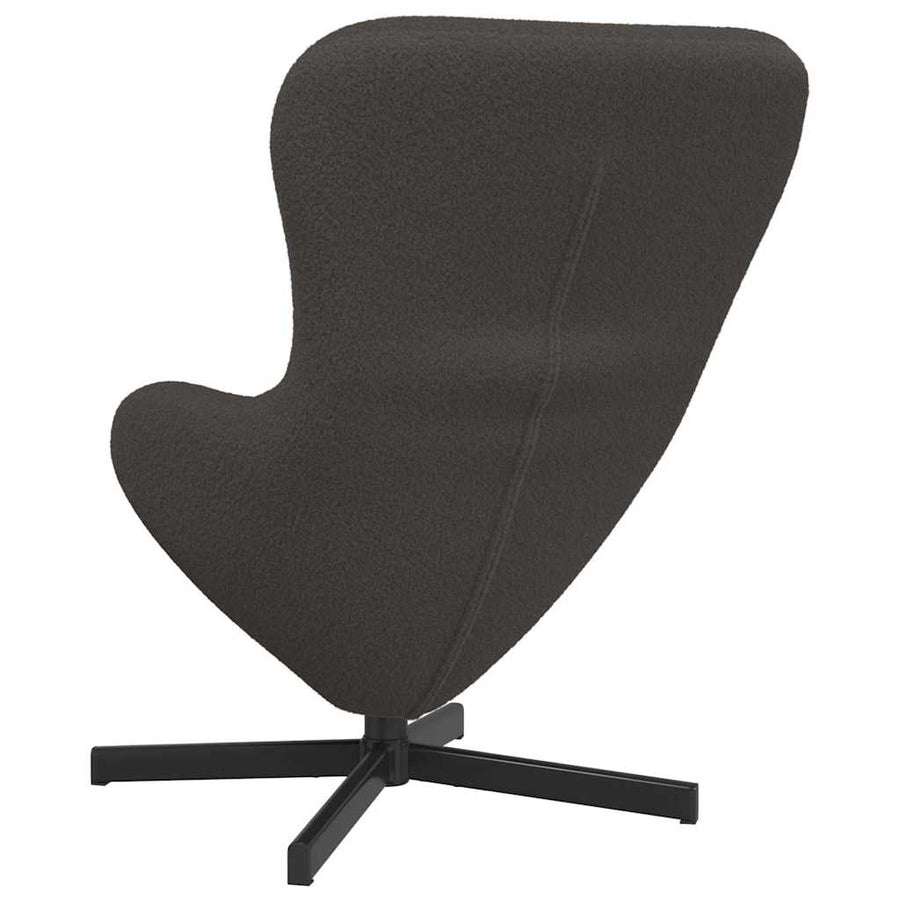 Eivormige stoel Donkergrijs 63 x 73 x 90 cm Stof