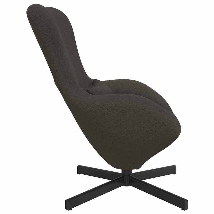 Eivormige stoel Donkergrijs 63 x 73 x 90 cm Stof