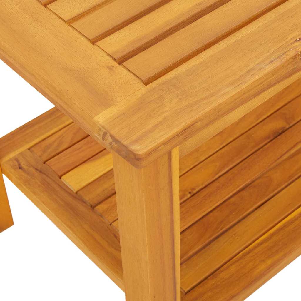 Bijzettafel Bruin 70 x 40 x 45 cm Massief Acaciahout