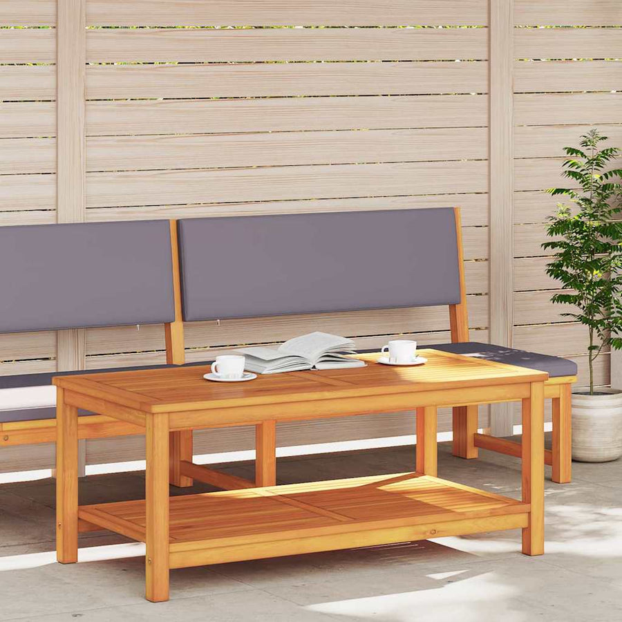 Bijzettafel Bruin 110 x 55 x 45 cm Massief Acaciahout