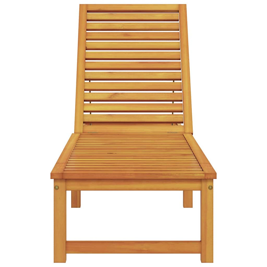 Ligstoel Bruin 202 x 53 x 89 cm Massief Acaciahout