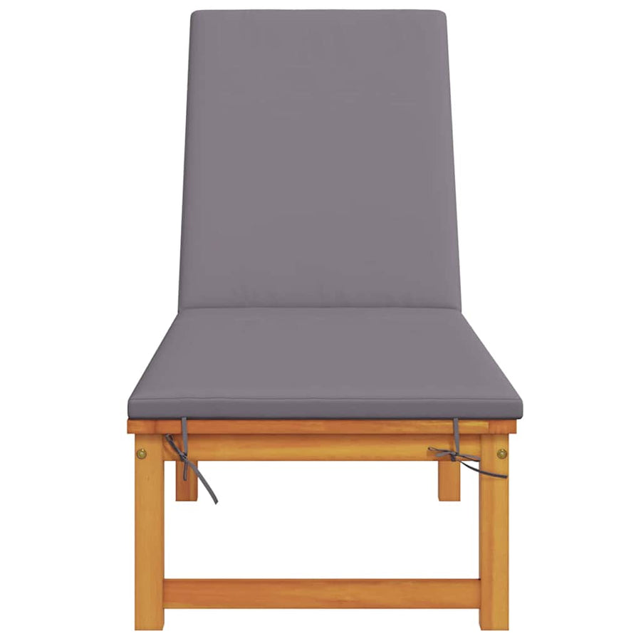 Ligstoel Bruin 202 x 53 x 89 cm Massief Acaciahout