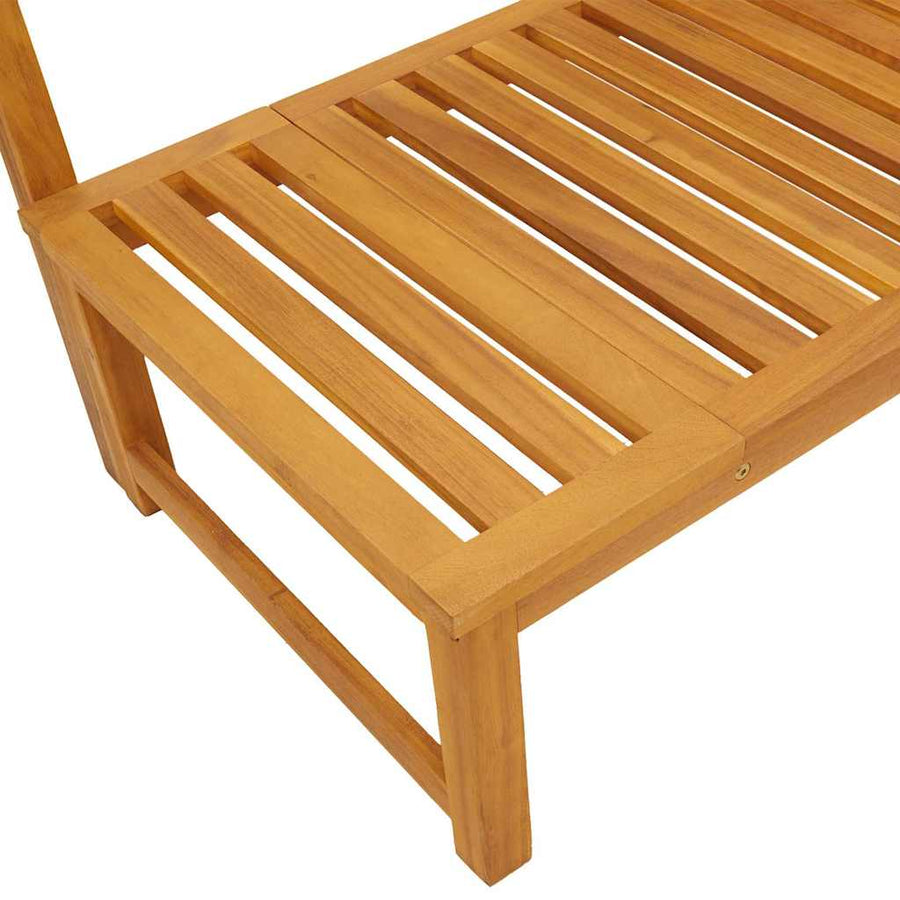 Ligstoel Olie naturel 200 x 57 x 75cm Massief acaciahout