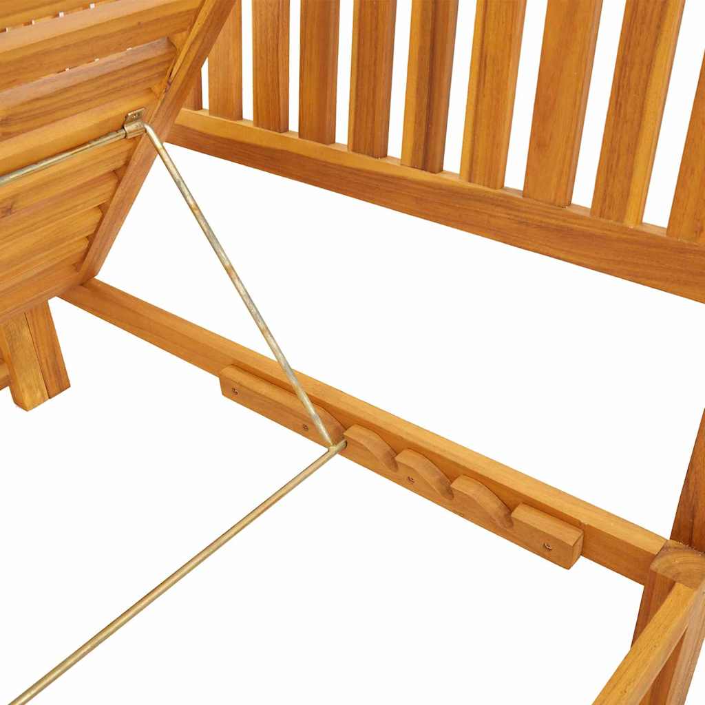 Ligstoel Olie naturel 200 x 57 x 75cm Massief acaciahout