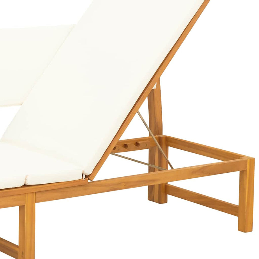 Ligstoel Olie naturel 200 x 57 x 75cm Massief acaciahout
