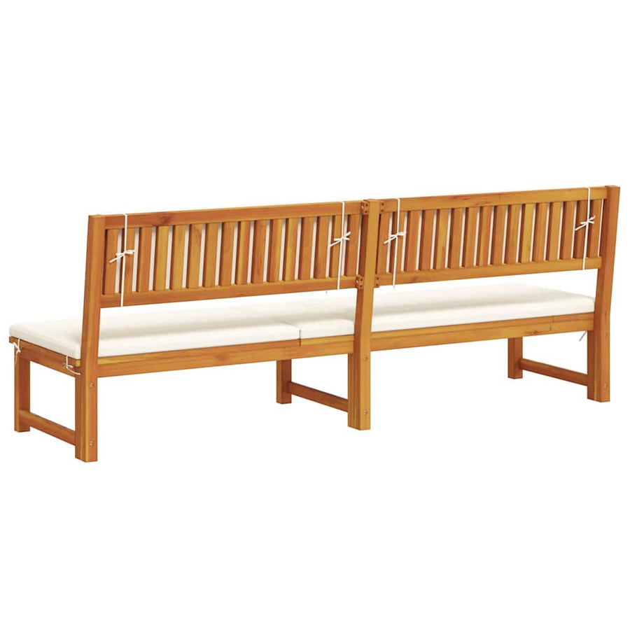 Ligstoel Olie naturel 200 x 57 x 75cm Massief acaciahout