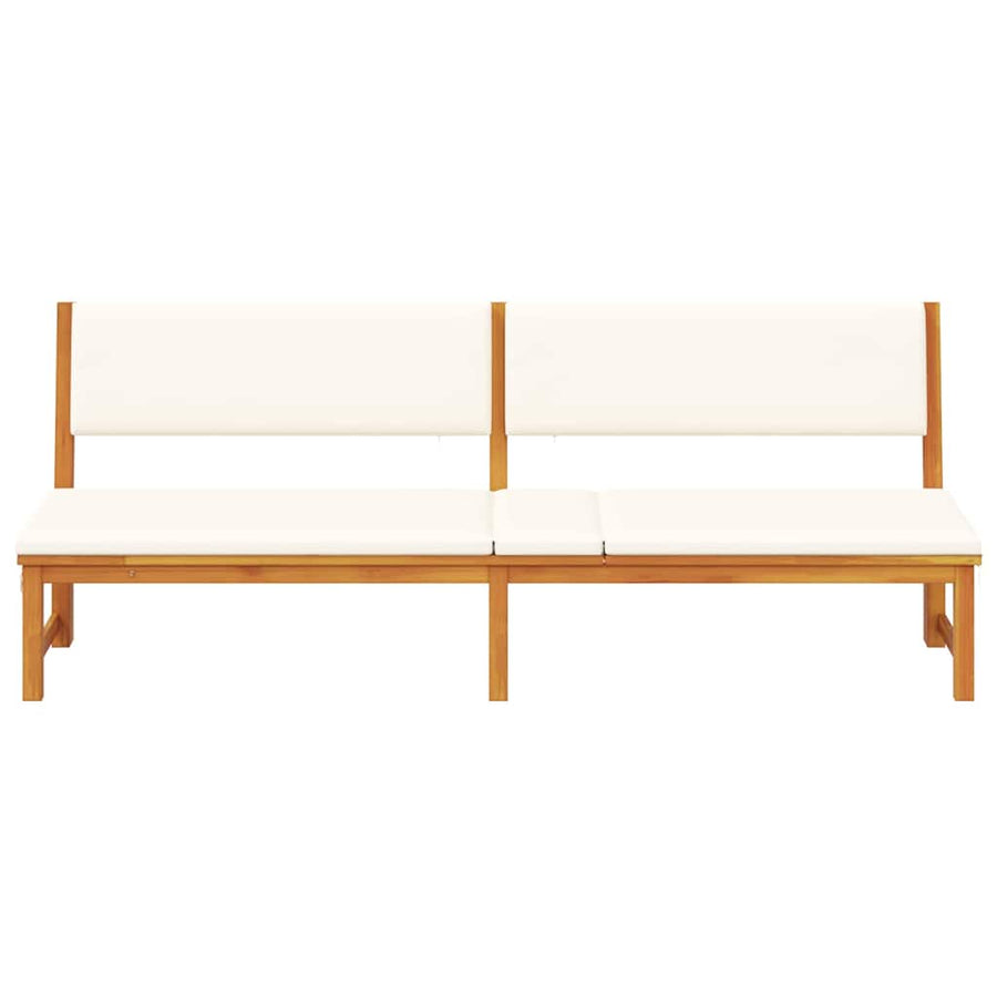 Ligstoel Olie naturel 200 x 57 x 75cm Massief acaciahout
