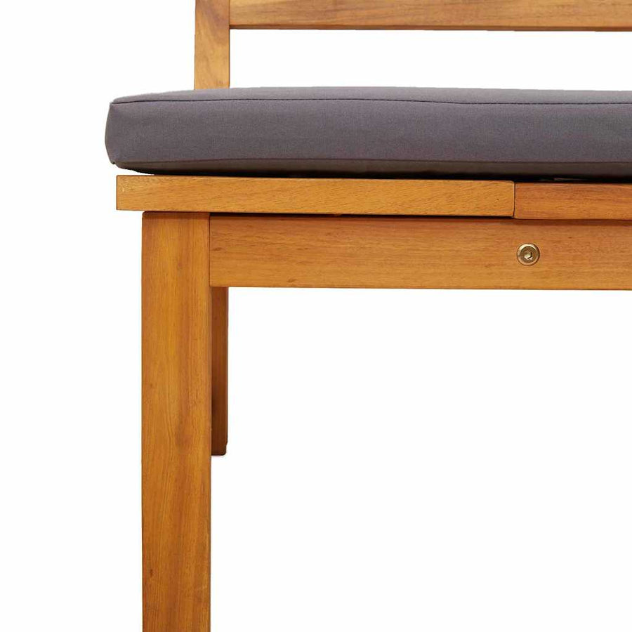 Ligstoel Olie naturel 200 x 57 x 75cm Massief acaciahout