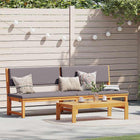 Sun Lounger Oil natural 200 x 57 x 75cm Solid acacia wood