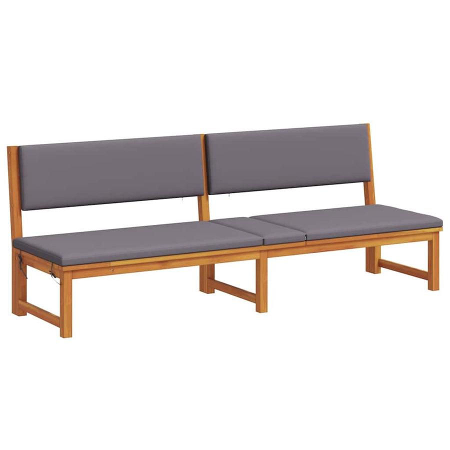 Ligstoel Olie naturel 200 x 57 x 75cm Massief acaciahout