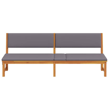 Ligstoel Olie naturel 200 x 57 x 75cm Massief acaciahout