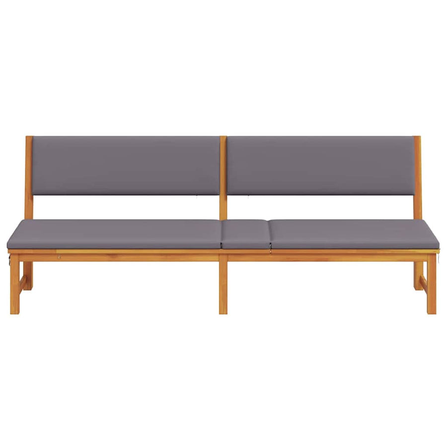 Ligstoel Olie naturel 200 x 57 x 75cm Massief acaciahout