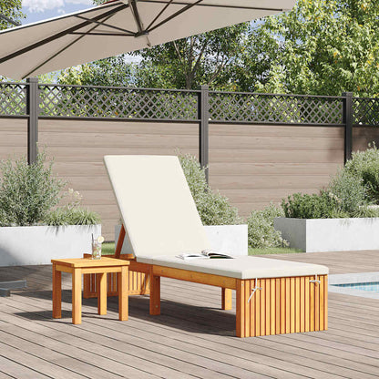 Ligstoel Massief acaciahout Olie naturel
