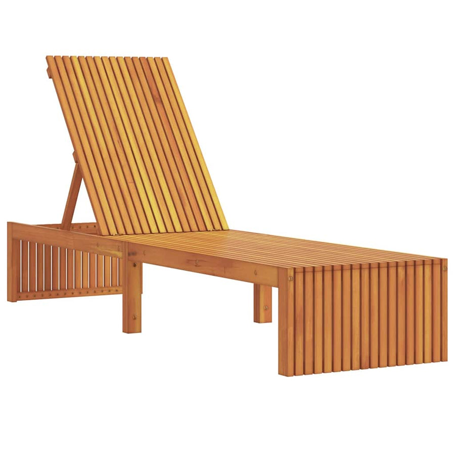 Ligstoel Massief acaciahout Olie naturel