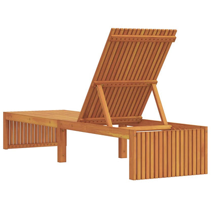 Ligstoel Massief acaciahout Olie naturel