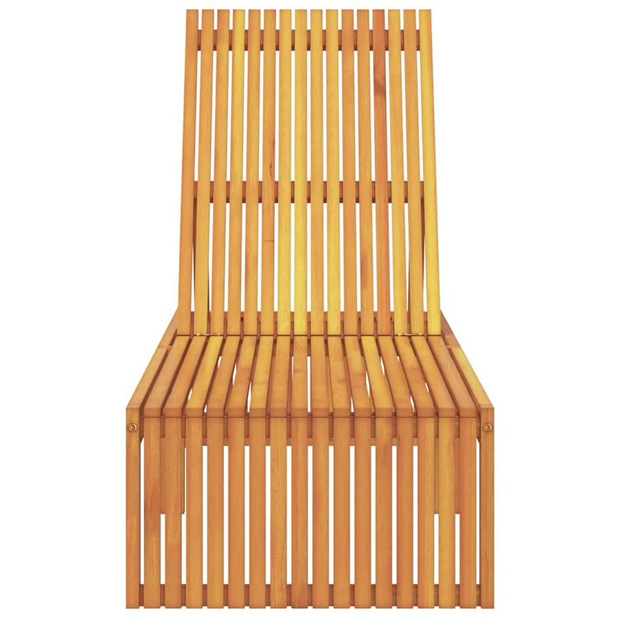 Ligstoel Massief acaciahout Olie naturel