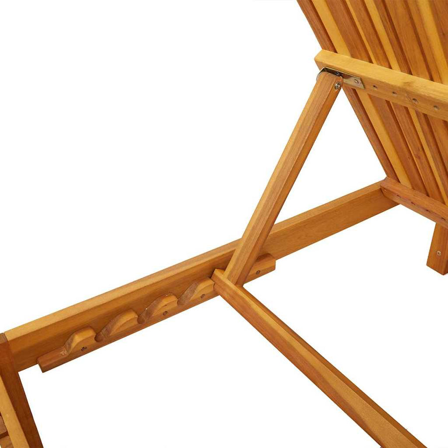 Ligstoel Olie naturel 200 x 55 x 94 cm Massief acaciahout