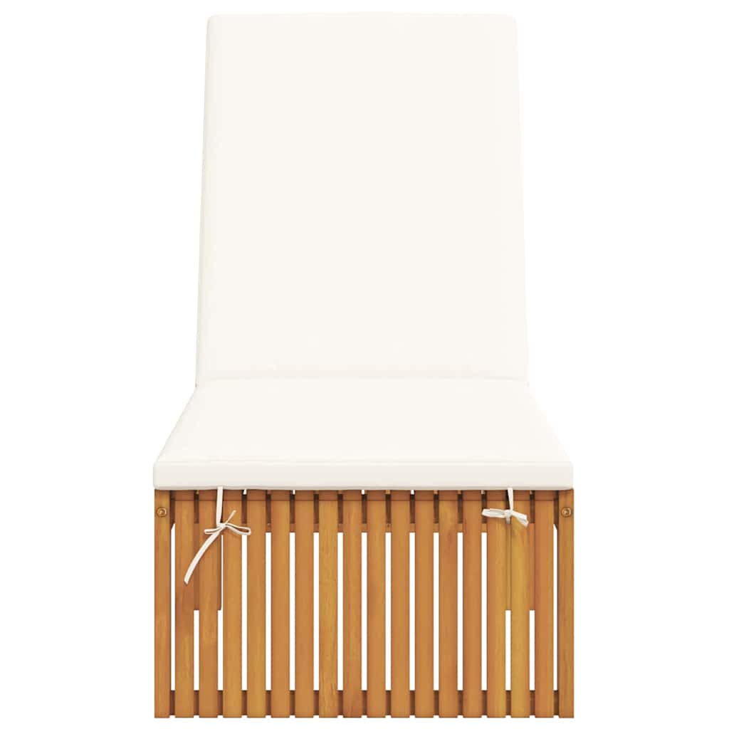 Ligstoel Olie naturel 200 x 55 x 94 cm Massief acaciahout