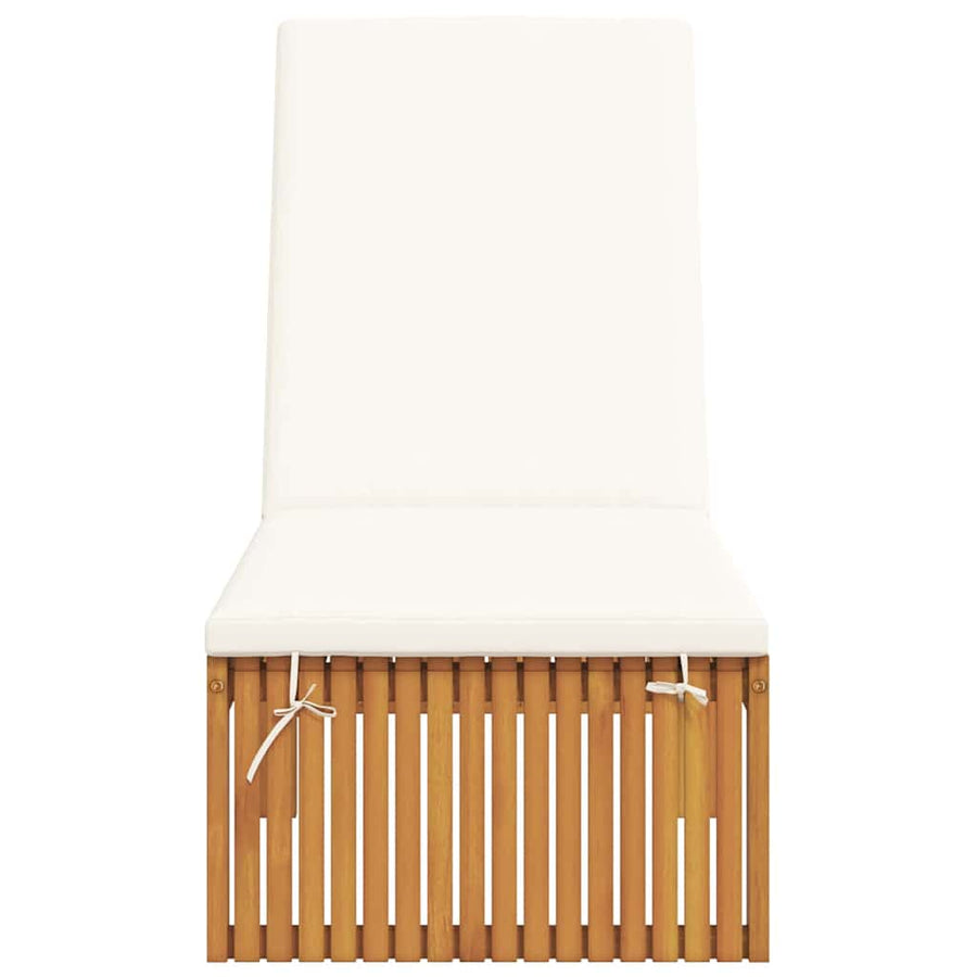 Ligstoel Olie naturel 200 x 55 x 94 cm Massief acaciahout