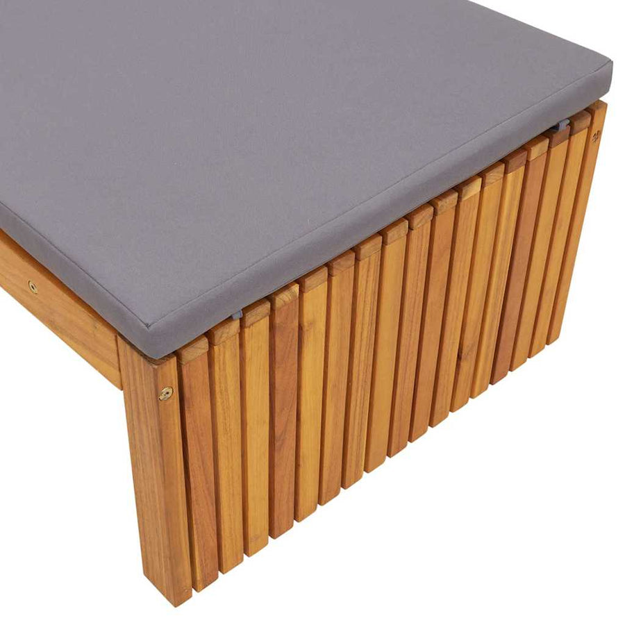 Ligstoel Olie naturel 200 x 55 x 94 cm Massief acaciahout